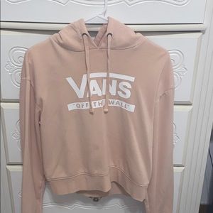 baby pink vans sweatshirt worn once